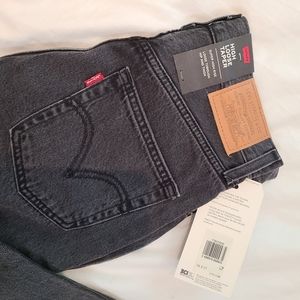 BNWT Levi's High loose tapered jeans 26Wx27L black